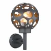 Applique murale d'extérieur Globo HILARIO Anthracite, 1 lumière