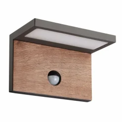 Applique murale d'extérieur Mantra RUKA LED Gris, 1 lumière, Détecteur de mouvement