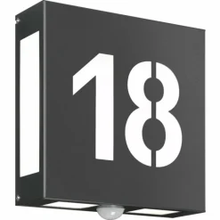 Applique murale d'extérieur CMD AQUA LEGENDO Anthracite, 2 lumières, Détecteur de mouvement