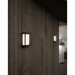 Applique murale d'extérieur Nordlux Nestor LED Noir, 1 lumière, Détecteur de mouvement