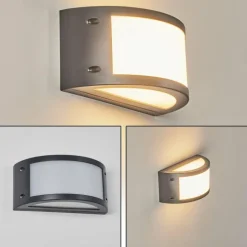 Applique murale d'extérieur Pompeano LED Noir, 1 lumière