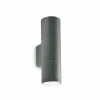 Applique murale d'extérieur Ideallux GUN Anthracite, 2 lumières