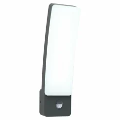 Applique murale d'extérieur Lutec KIRA LED Anthracite, 1 lumière, Détecteur de mouvement