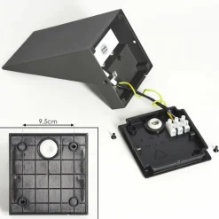 Applique murale d'extérieur Matlava LED Anthracite, Blanc, 1 lumière