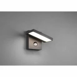 Applique murale d'extérieur Trio Horton LED Anthracite, 1 lumière, Détecteur de mouvement