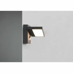 Applique murale d'extérieur Trio Horton LED Anthracite, 1 lumière, Détecteur de mouvement