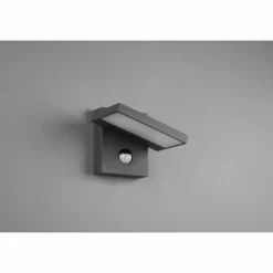 Applique murale d'extérieur Trio Horton LED Anthracite, 1 lumière, Détecteur de mouvement