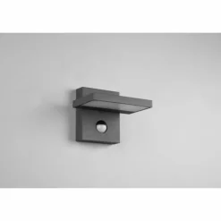 Applique murale d'extérieur Trio Horton LED Anthracite, 1 lumière, Détecteur de mouvement