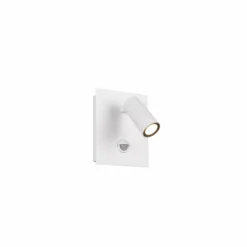 Applique murale d'extérieur Trio Tunga LED Blanc, 1 lumière, Détecteur de mouvement