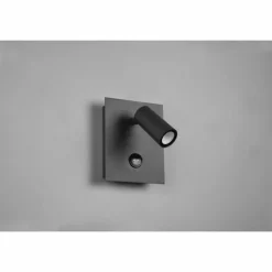 Applique murale d'extérieur Trio Tunga LED Anthracite, 1 lumière, Détecteur de mouvement