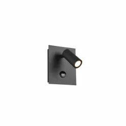 Applique murale d'extérieur Trio Tunga LED Anthracite, 1 lumière, Détecteur de mouvement