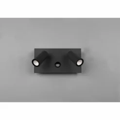 Applique murale d'extérieur Trio Tunga LED Anthracite, 2 lumières, Détecteur de mouvement