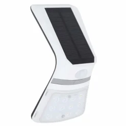 Applique murale d'extérieur Globo Solar LED Noir, 1 lumière, Détecteur de mouvement