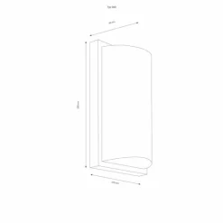 Applique murale d'extérieur LCD 39 Noir, 1 lumière