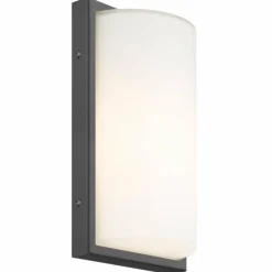 Applique murale d'extérieur LCD 039SEN Noir, 1 lumière, Détecteur de mouvement