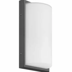 Applique murale d'extérieur LCD 039SEN Noir, 1 lumière, Détecteur de mouvement