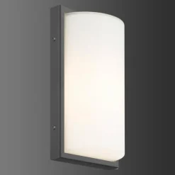 Applique murale d'extérieur LCD 039SEN Noir, 1 lumière, Détecteur de mouvement