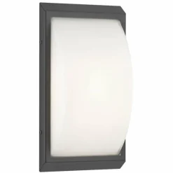 Applique murale d'extérieur LCD 053SEN Noir, 1 lumière, Détecteur de mouvement