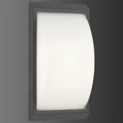 Applique murale d'extérieur LCD 053SEN Noir, 1 lumière, Détecteur de mouvement