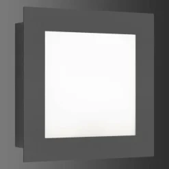 Applique murale d'extérieur LCD 3007LEDSEN Noir, 1 lumière, Détecteur de mouvement