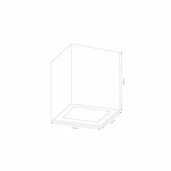 Applique murale d'extérieur LCD 5004 Noir, 1 lumière