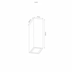 Applique murale d'extérieur LCD 5023 LED Noir, 2 lumières