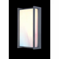 Applique murale d'extérieur Lutec Qubo LED Anthracite, 1 lumière, Changeur de couleurs