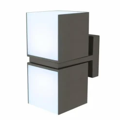 Applique murale d'extérieur Lutec CUBA LED Anthracite, 2 lumières