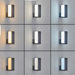 Applique murale d'extérieur Swanek LED Anthracite, 1 lumière