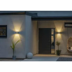 Applique murale d'extérieur Konstsmide Pavia LED Anthracite, 4 lumières