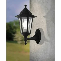 Applique murale d'extérieur Eglo DUANERA Noir, 1 lumière
