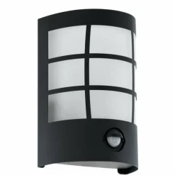 Applique murale d'extérieur Eglo CERNO LED Noir, 1 lumière, Détecteur de mouvement