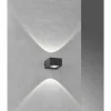 Applique murale d'extérieur Fischer-Honsel Helsinki LED Noir, 2 lumières