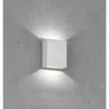 Applique murale d'extérieur Fischer-Honsel Denver LED Argenté, 2 lumières