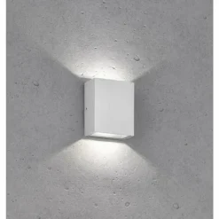 Applique murale d'extérieur Fischer-Honsel Denver LED Argenté, 2 lumières