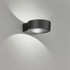Applique murale d'extérieur Fischer-Honsel Torres LED Noir, 1 lumière