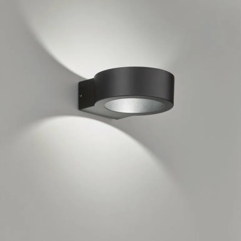 Applique murale d'extérieur Fischer-Honsel Torres LED Noir, 1 lumière