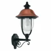 Applique murale d'extérieur Lutec Venezia Anthracite, Cuivre, 1 lumière
