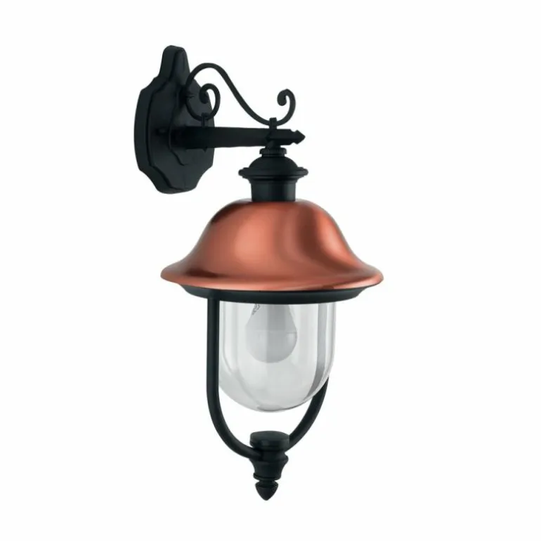 Applique murale d'extérieur Lutec Venezia Anthracite, Cuivre, 1 lumière