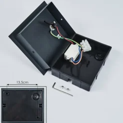 Applique murale d'extérieur Saeter LED Noir, 1 lumière