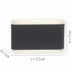 Applique murale d'extérieur Paul-Neuhaus ELSA LED Anthracite, 2 lumières
