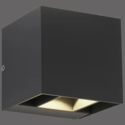 Applique murale d'extérieur Paul-Neuhaus BLOCK LED Anthracite, 2 lumières