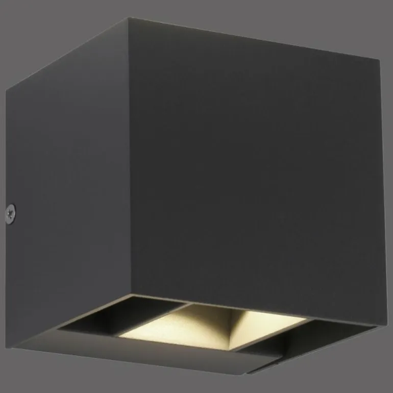 Applique murale d'extérieur Paul-Neuhaus BLOCK LED Anthracite, 2 lumières