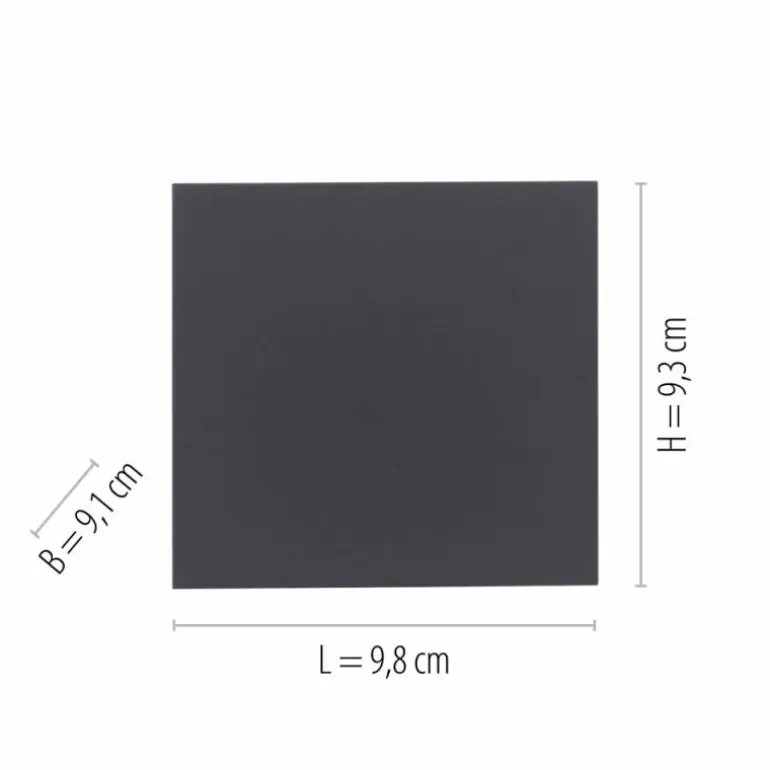 Applique murale d'extérieur Paul-Neuhaus BLOCK LED Anthracite, 2 lumières