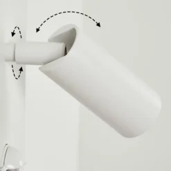 Applique murale d'extérieur Saeter LED Blanc, 2 lumières, Détecteur de mouvement