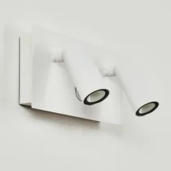 Applique murale d'extérieur Saeter LED Blanc, 2 lumières, Détecteur de mouvement