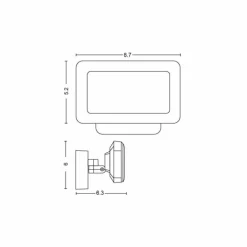 Applique murale d'extérieur Philips Hue White Welcome LED Noir, 1 lumière
