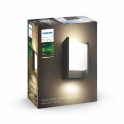 Applique murale d'extérieur Philips Hue White Fuzo LED Noir, 1 lumière