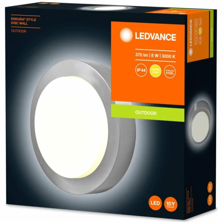 Applique murale d'extérieur LEDVANCE ENDURA Acier brossé, 1 lumière