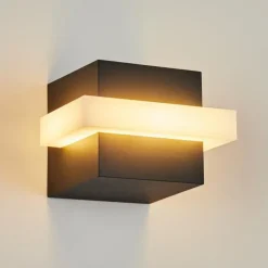 Applique murale d'extérieur Lisalara LED Anthracite, Blanc, 1 lumière